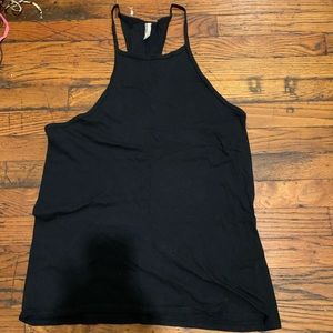 American apparel black taser back tank